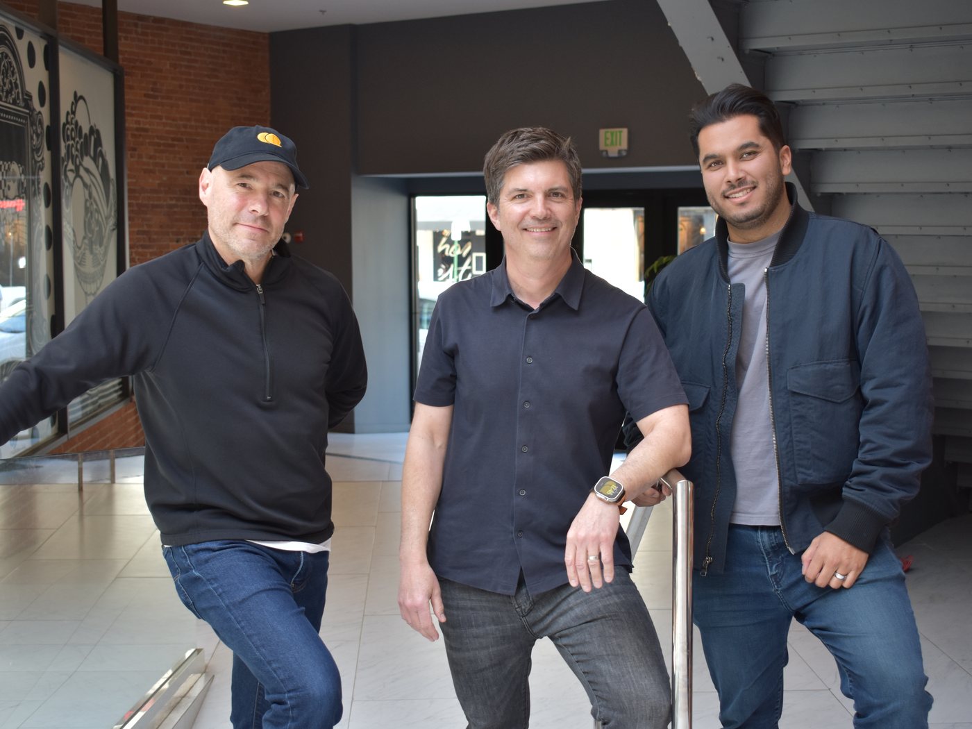 Tom, Drew and Vishal, the Twocents founders